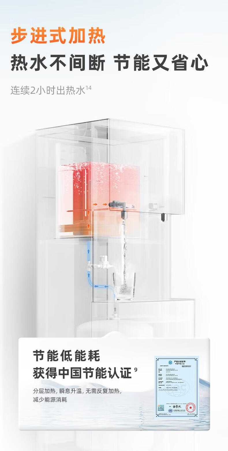 沁园商用净水器饮水机直饮机商用开水器加热一体机学校工厂办公室净水设备RO反渗透净饮机QS-ZRW-L53(满足100-150人饮水）(图7)